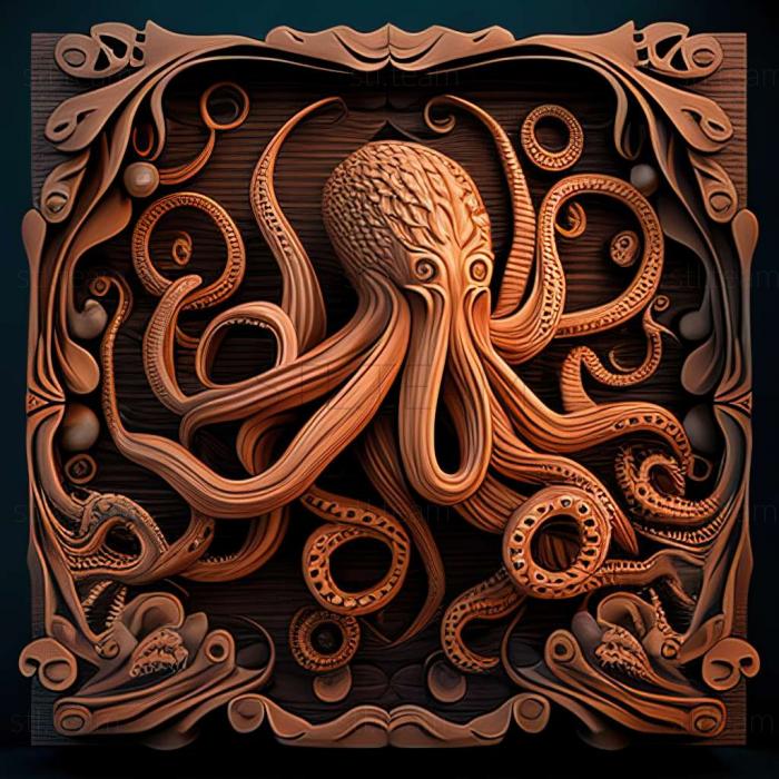 3D model Octopus mimus (STL)